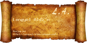 Lengyel Alán névjegykártya